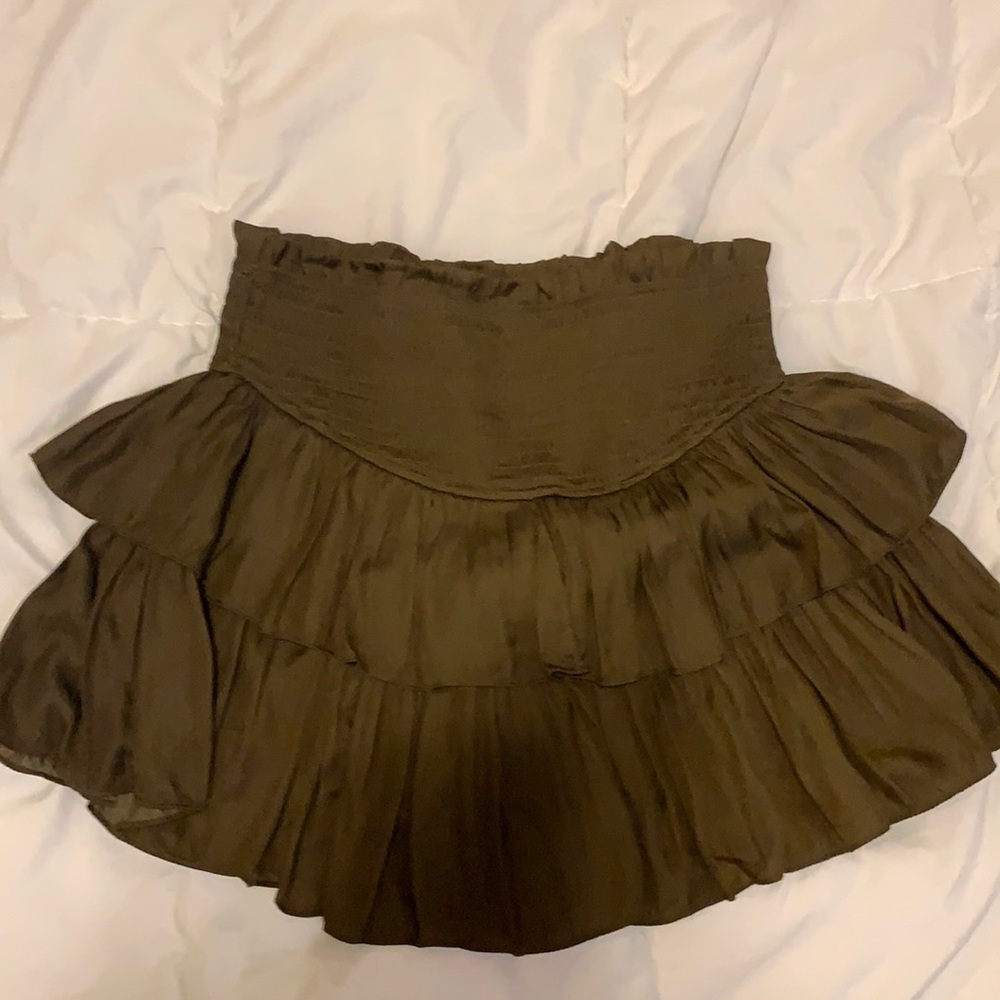 ruffle mini skirt